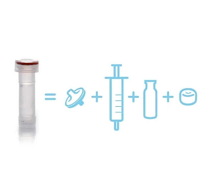 FilterMAX One-step Autosampler Filter Vials with NYLON Membrane 0.45um, Case of 1000 (10 packs of 100)