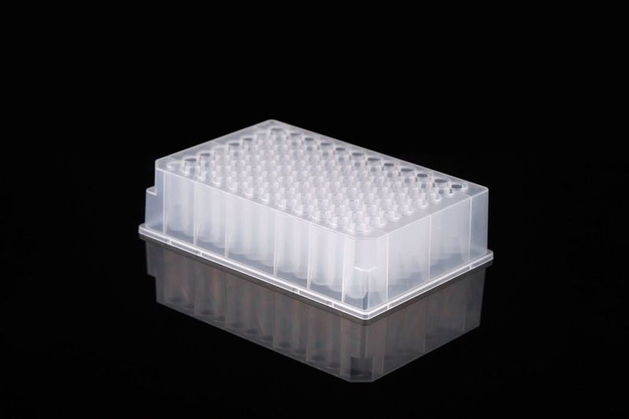 1.3 mL 96-Well Deep Well Plate, U-Bottom, Round Well, Sterile, 5/pk, 50/cs 1.3 mL 96-Well Deep Well Plate, U-Bottom, Round Well, Sterile, 5/pk, 50/cs