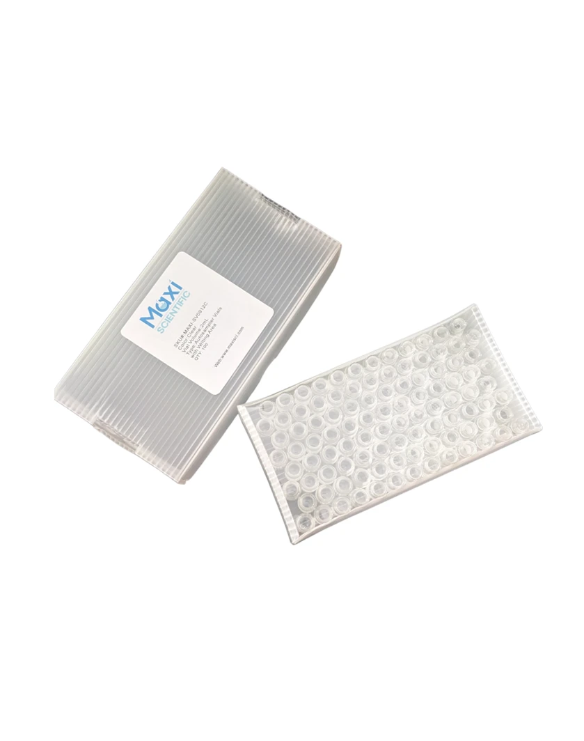 VialMAX™ 2mL Clear Autosampler Vials WITHOUT Writing Area, case of 1000 (10 packs of 100)