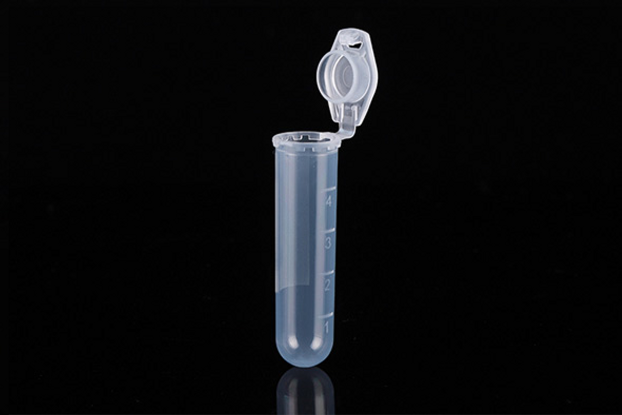 2.0ml Microcentrifuge Tube, Clear,  Round Bottom, Lock Cap, 500/pk, 5000/cs
