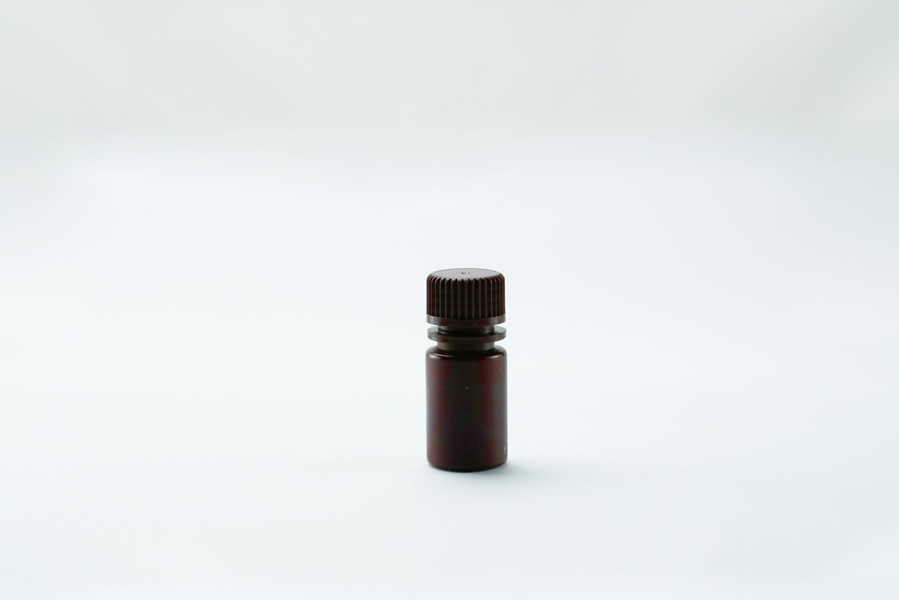 15ml Amber Color Round HDPE Storage Bottle, Wide Mouth, Sterile, 20/pk, 400/cs