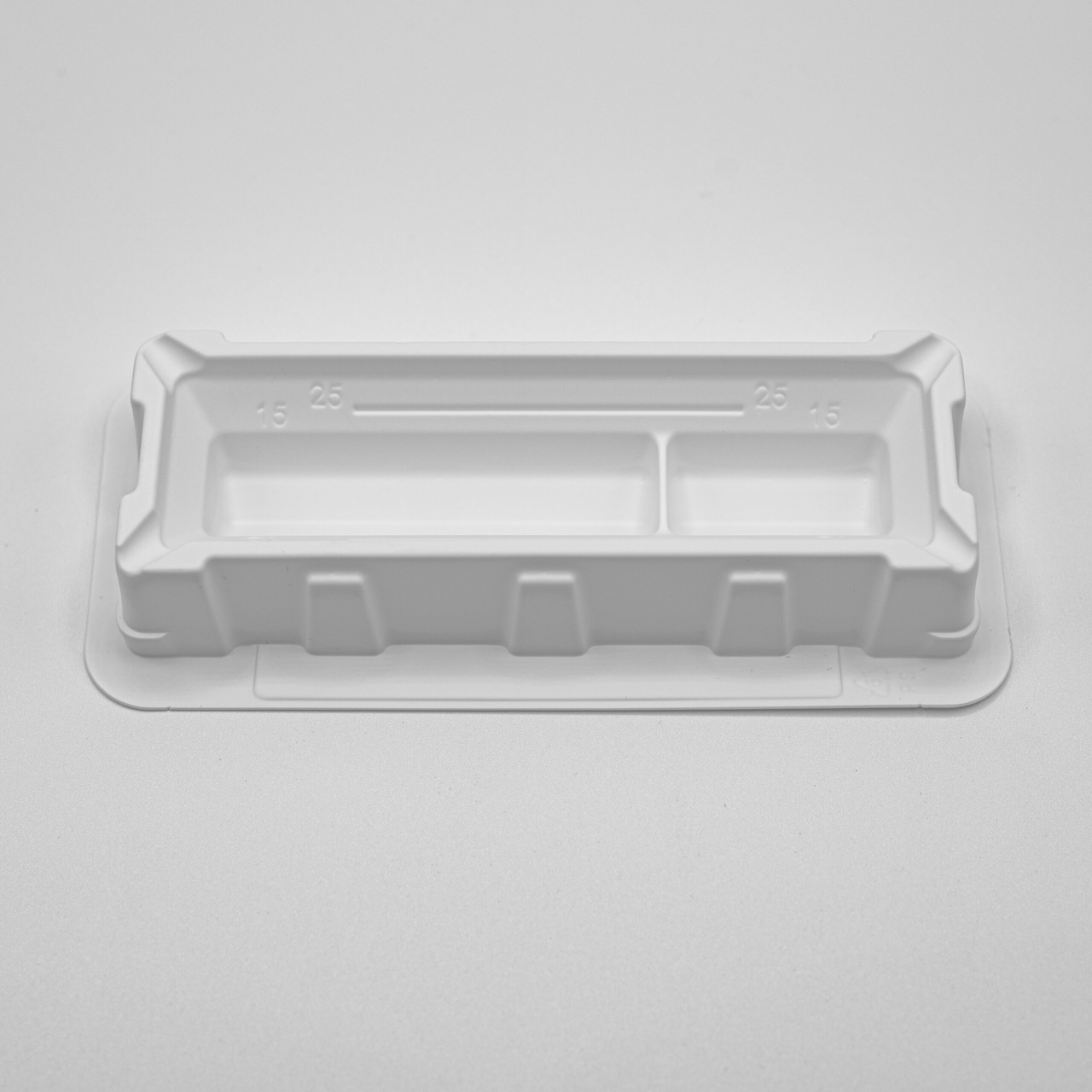 25 ml Polystyrene Reagent Reservoir Divided, White, Sterile, 200 per case
