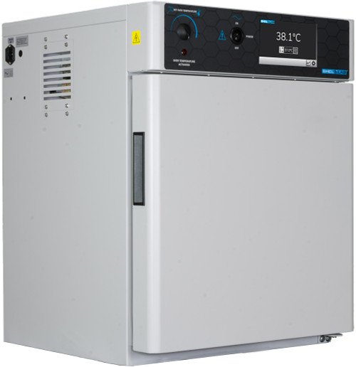 SHEL LAB LABORATORY INCUBATOR, 2 CU FT, SS INTERIOR, INNER GLASS DOOR, OUTLET, ACCESS PORT, 115V