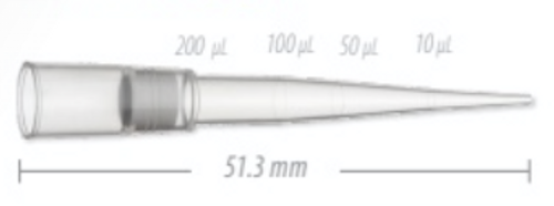 Labcon ZAPSlik FILTER 200uL Low Retention LTS Pipette Tips, GRADUATED, STERILE, 9600 tips/case