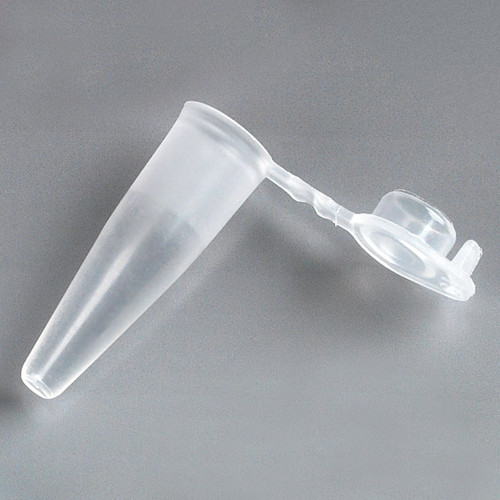 PCR Tube, 0.2mL, Thin Wall, PP, Attached Flat Top Cap, Natural, 1000/pk