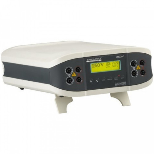 Labnet Enduro 250V white and gray electrophoresis power supply with digital display.