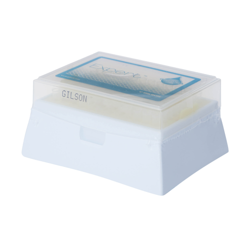 Gilson F1733032 Pipetman Expert Pipette Tips, EF20ST-LR TIPACK, 1-20uL, STERILE, FILTERED, LOW RETENTION, 51.44mm Length, 32 Racks of 96, 3072 Tips/Case
