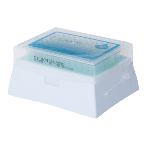 Gilson F1736012 Pipetman Expert Pipette Tips, E300ST TIPACK, 1-300uL, STERILE, NON-FILTERED, 58.57mm Length, RACKED, 32 Racks of 96, 3072 Tips/Case