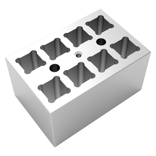 8- 12.5 x 12.5 x 32mm (used for cuvette)  - Block for Mini Dry Bath Incubator