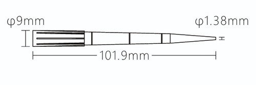 RecoverMAX  100-1250uL XL Non-Filtered Pipette Tips - Sterile, Low Retention, RNase/DNase-Free, Racked, Batch-Consistent (4800/case)