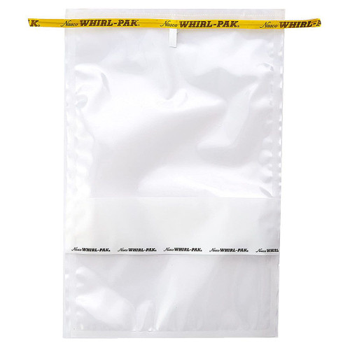 Whirl-Pak, Sterile, Write on, 55oz. (1,626mL)  19cmx30cm, by Nasco