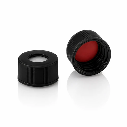 VialMAX™ Screw-caps for 2mL Autosampler Vials, BLACK, Case of 1000 (10 packs of 100)
