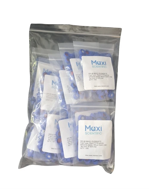VialMAX™ Screw-caps for 2mL Autosampler Vials, PFAS-FREE, Case of 1000 (10 packs of 100)