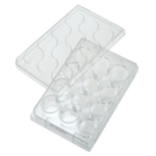 12 Well Tissue Culture Plate: with Lid, Individual, Sterile 100 per case