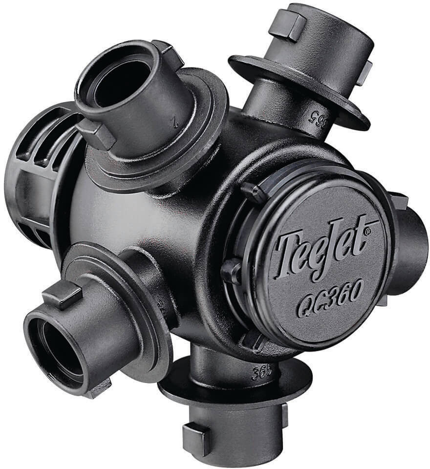 TeeJet QC365-NYB 5 Outlet Multiple Nozzle Body Assembly for Wet