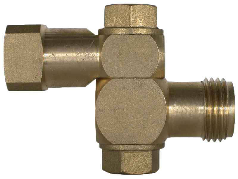 4.コーナーポケット（ World Pop in Brass 2000 ） Brass Swivel Union Fitting - 1/4