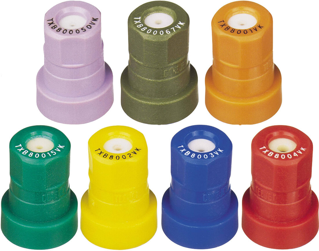 TeeJet TXB80VK ConeJet Ceramic VisiFlo Spray Tip Nozzles