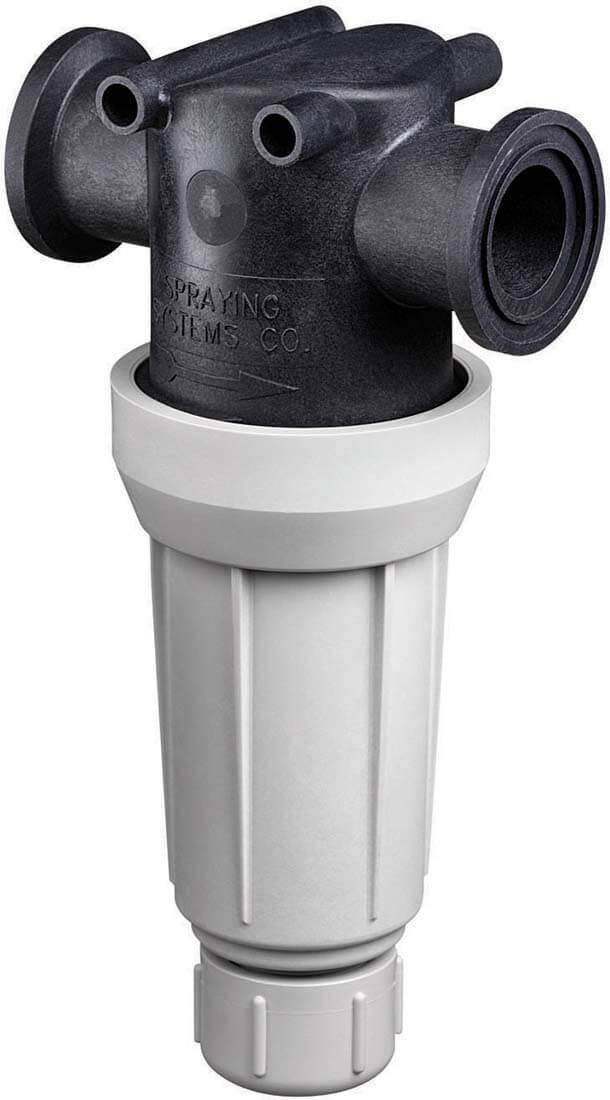 TeeJet AA126ML-F50 50 Flange Poly Flush Out T-Line Strainer