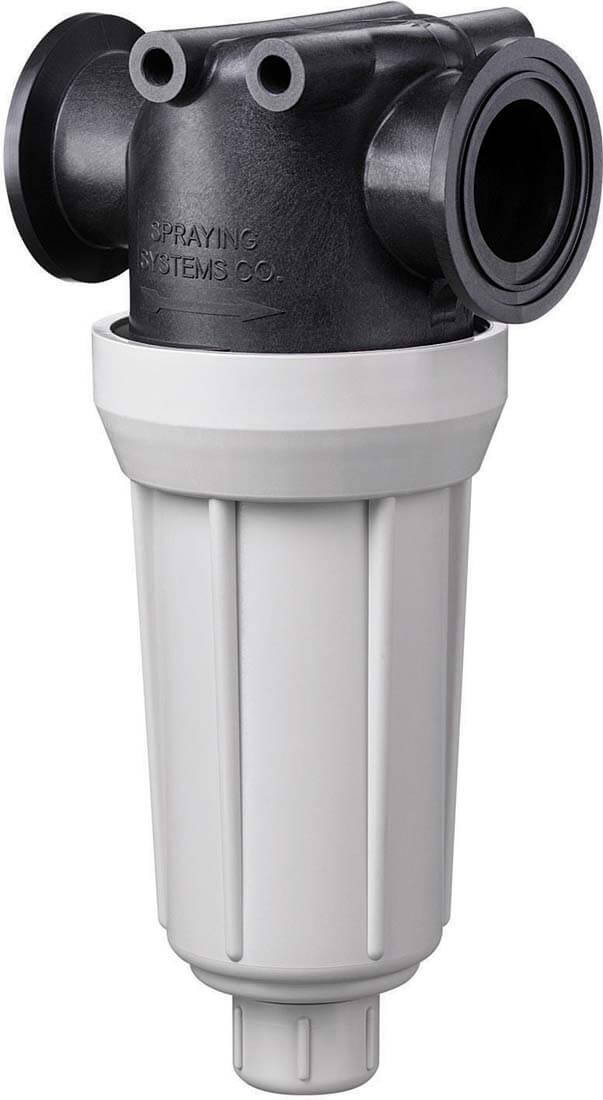TeeJet AA126ML-F75 75 Flange Poly Flush Out T-Line Strainer
