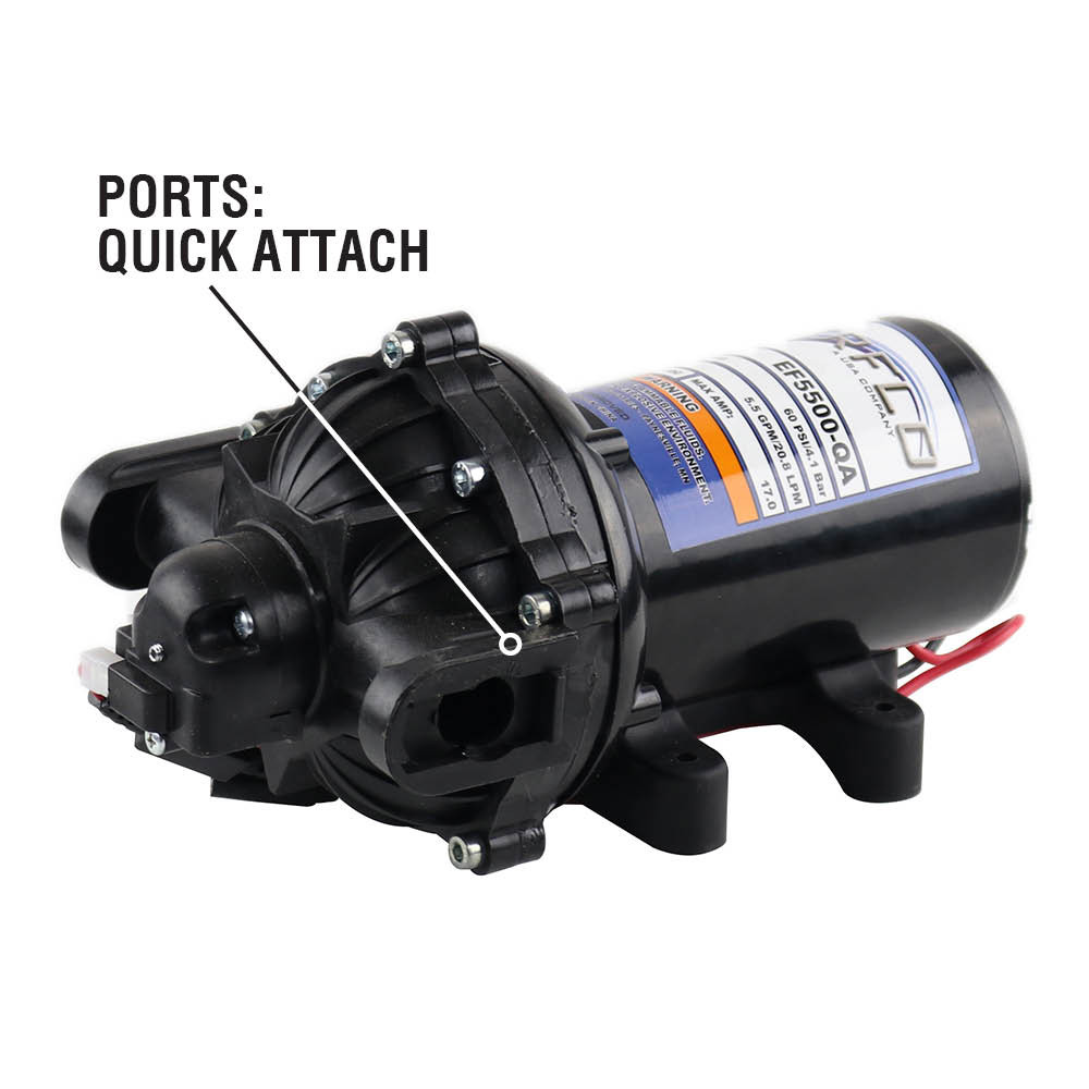 タマキニイメ　フワパジャ Everflo EF5500-QA Diaphragm Sprayer Pump - 5.5GPM, 60 PSI Max