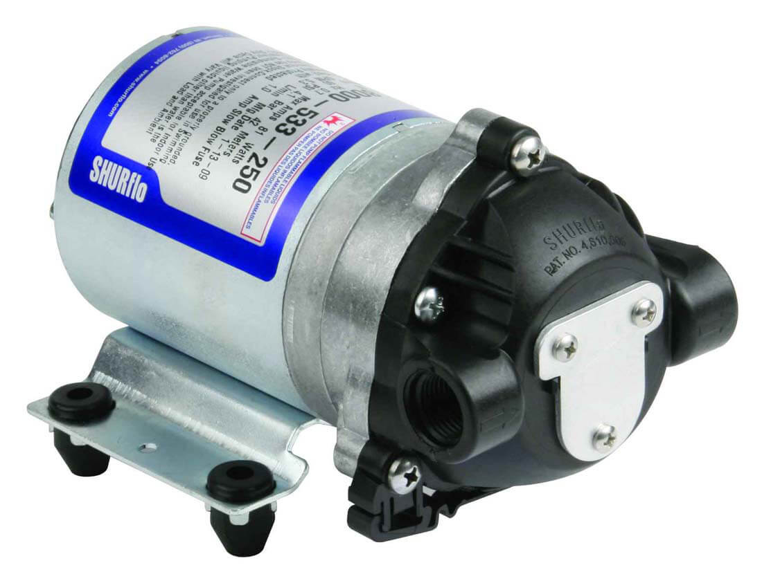 Shurflo 8000-533-250 115 Volt Bypass Electric Pump - 3/8