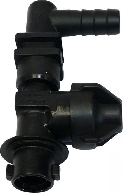 3/4" Hose Barb 1 Outlet QJ200 Single Nozzle Body for Dry Applications