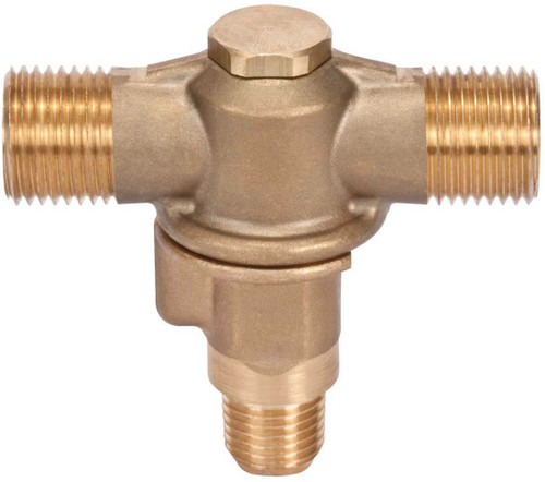 1/4" MPT 2 Outlet Brass Rollover -1703064175