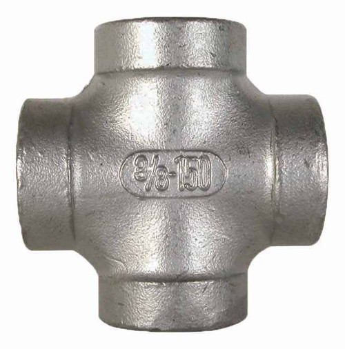 Stainless Steel Pipe Cross Fitting - 1 1/4" FPT