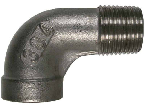 Stainless Steel Pipe Street Elbow Fitting - 3/8" FPT x 3/8" MPT