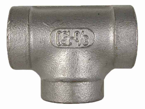 Stainless Steel Pipe Tee Fitting - 3/4" FPT x 3/4" FPT