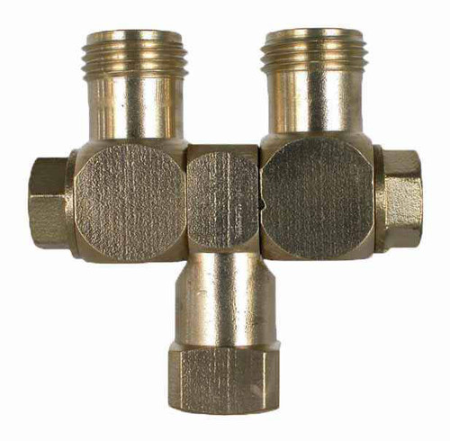 4.コーナーポケット（ World Pop in Brass 2000 ） Brass Swivel Union Fitting - 1/4