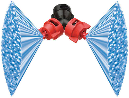 TeeJet QJ90-2XTT110-VP Turbo Duo Dual Polymer Flat Fan Spray Tip