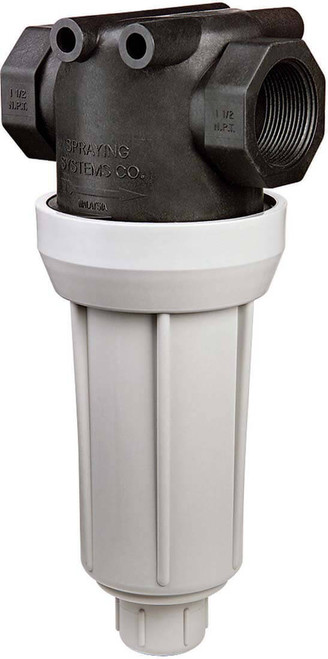 1 1/4" FPT Poly Flush Out T-Line Strainer