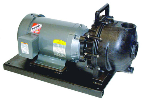 5 HP Single Phase Electric Engine Poly Pump with 2" NPT