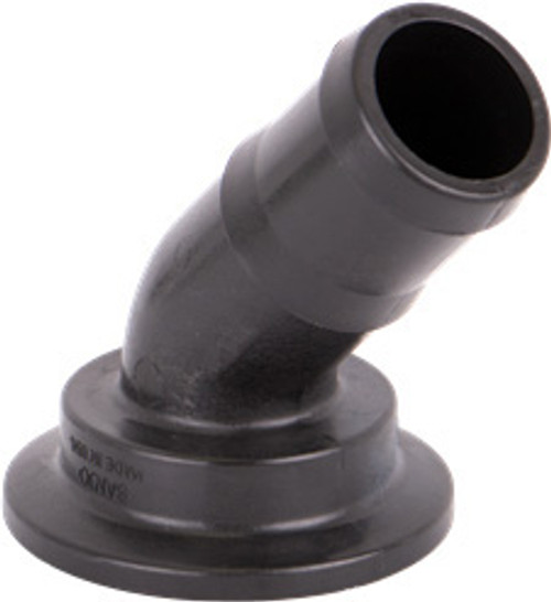 2" Flange x 1½" 45° Hose Barb Elbow