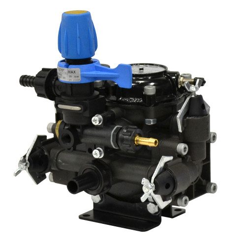 MC 25 Twin Diaphragm Pump - Solid Key Shaft (3/4"), 362PSI, 6.1GPM, 550RPM