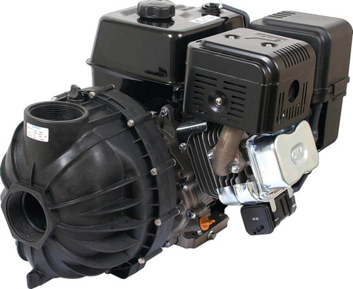 13 HP PowerPro w/ Electric Start Gas Poly Transfer Pump with 300 Flange Inlet x 300 Flange Outlet