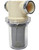 1 1/2" FPT Clear Poly T-Line Strainer with Buna-N Gasket