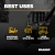 Braber Skid Steer Pallet Forks 4400LBS 48" Model #BE-PF50S48HBO