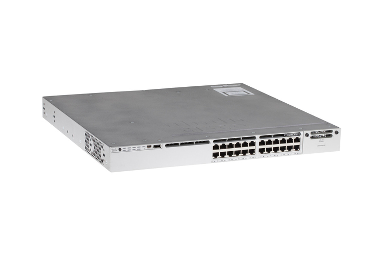 Cisco Catalyst 3850 Series Switch, 24 Port, PoE+, LAN Base, WS-C3850-24P-L