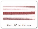 Farm Stripe Maroon