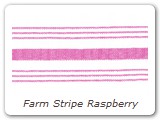 Farm Stripe Raspberry