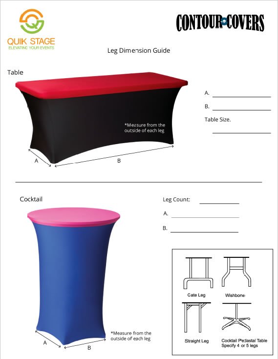 Download a PDF to Measure Leg Dimensions for Contour Covers