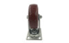 Top seller 6" X 2" Swivel Caster with Polyurethane Wheel and Roller Bearing - Front view.