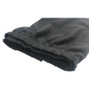 16 Inches High Best Value Black Expo Pleat Polyester Stage Skirting with Velcro. FR Rated. - Close up of Expo/Mini-Accordion Pleat.