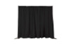10' High X 5' Wide Black IFR Poly Premier Rod Pocket Pipe and Drape Drapes