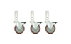 Best Selling Set of 3 Single 12" Caster Legs for individual risers with 3 legs (300012)