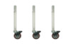 Top rated Set of 3 Single 24" Caster Legs for individual risers with 3 legs (300024)