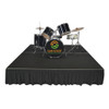 Top reviewed Quik Stage 8' x 24' High Portable Stage Package with Black Polyvinyl Non-Skid Surface. Additional Heights and Surfaces Available - Drum Riser with skirting