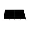 Top Rated Quik Stage 16' x 16' High Portable Stage Package with Black Polyvinyl Non-Skid Surface. Additional Heights and Surfaces Available - Front view
